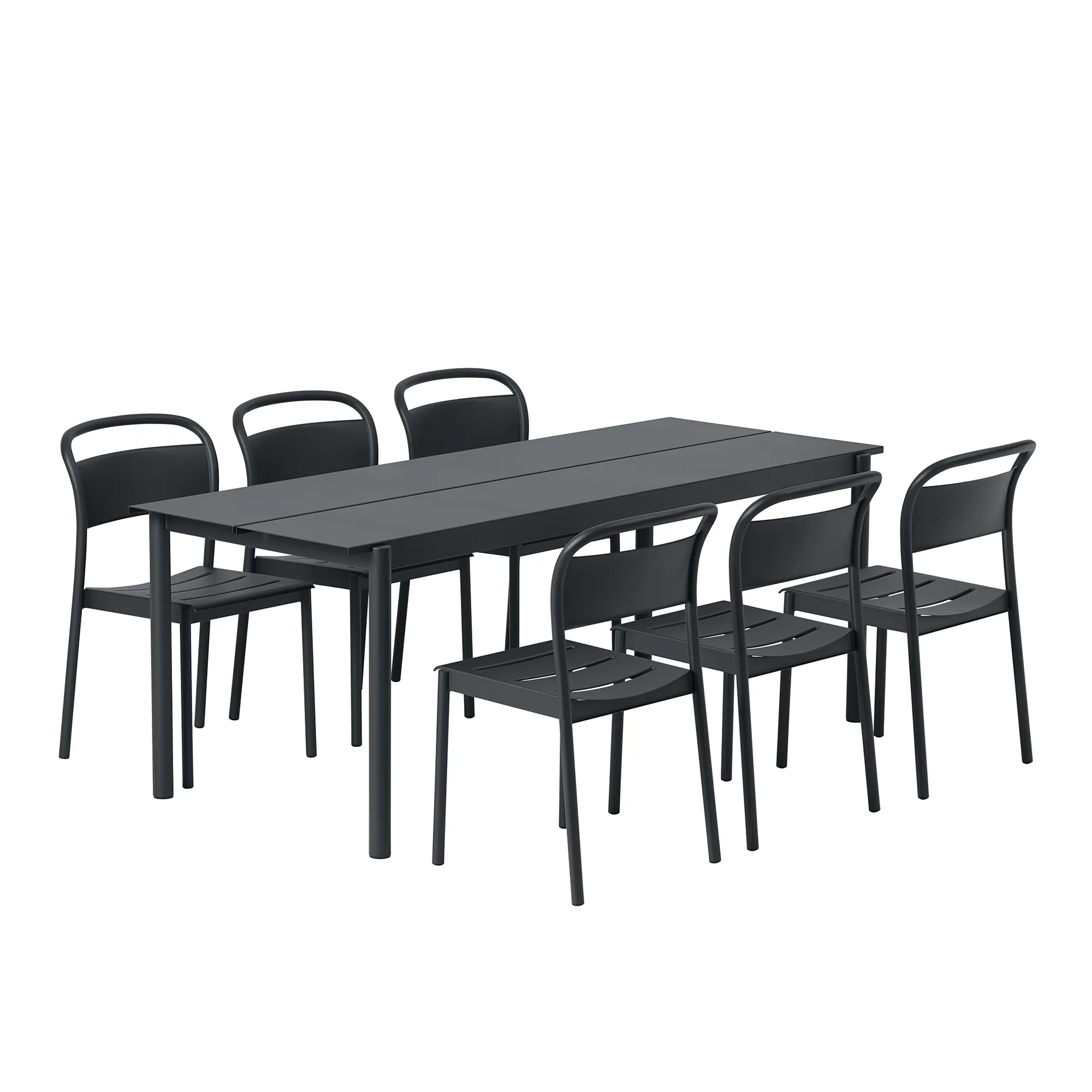 Linear Steel Side Chair