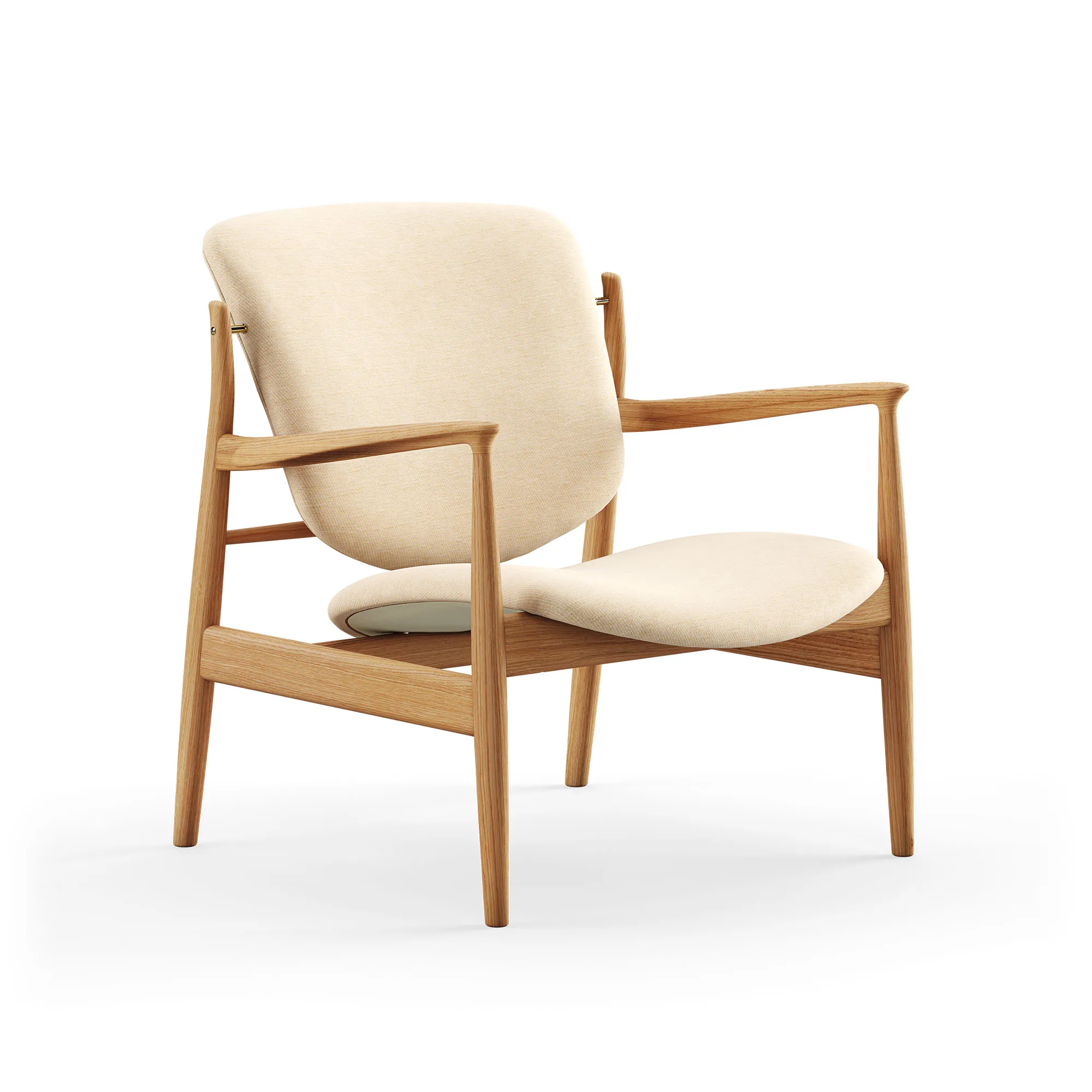 France fåtölj Dark oiled oak