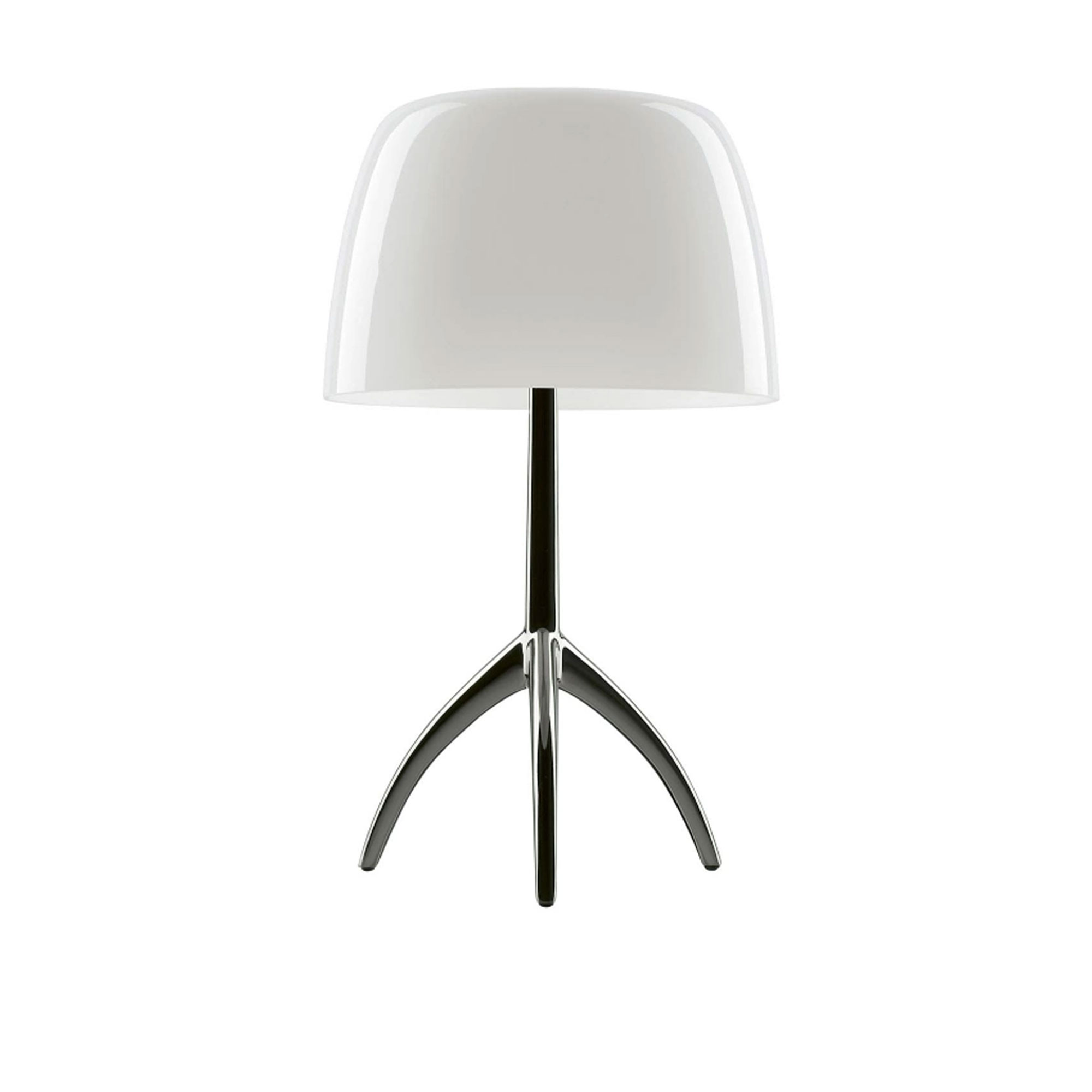 Foscarini - Lumiere Grande Black Chrome/White - Bordslampor - Rodolfo Dordoni - Vit